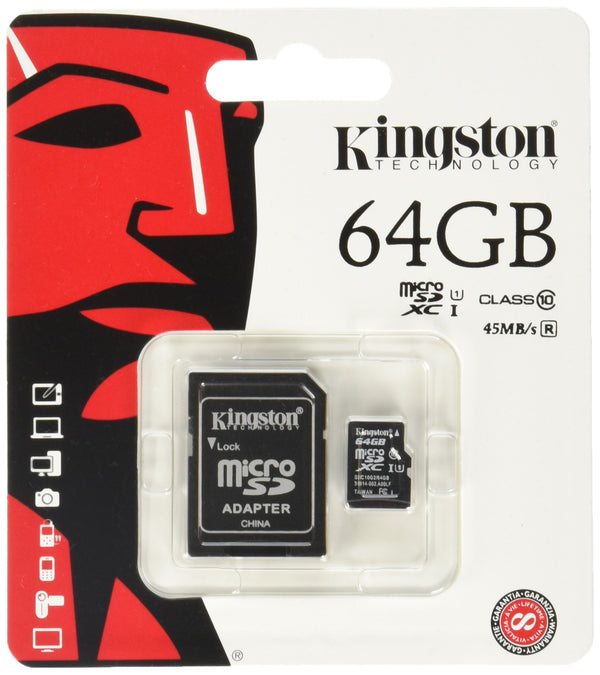TARJETA KINGSTON MICRO CLASE 10  SDCS/64GB