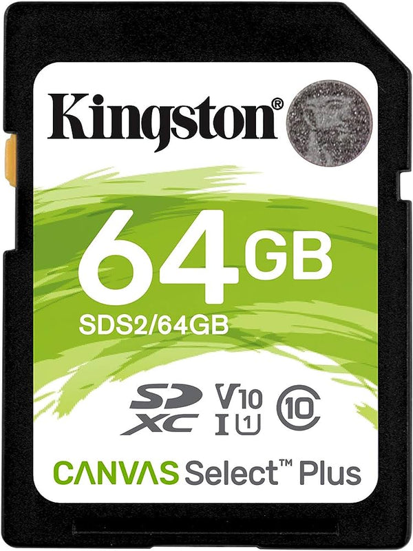 TARJETA MEMORIA KINGSTON SD 64G CANVAS SELECT PLUS