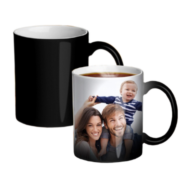 Taza mágica de cerámica con imagen personalizada